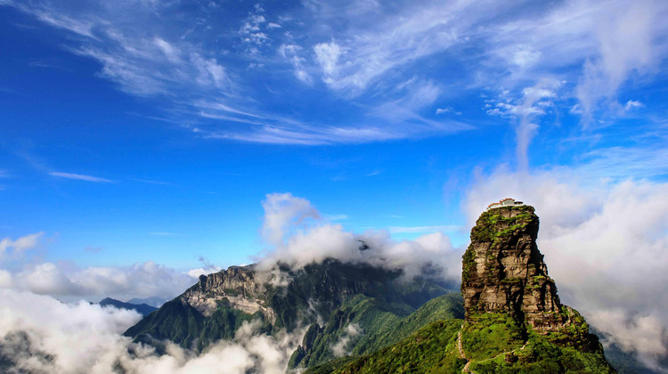 China + Guizhou + Huangguoshu Waterfall + Libo Xiaoqikong Scenic Area + Xijiang Qianhu Miao Village + Zhenyuan Ancient Town + Mount Fanjing