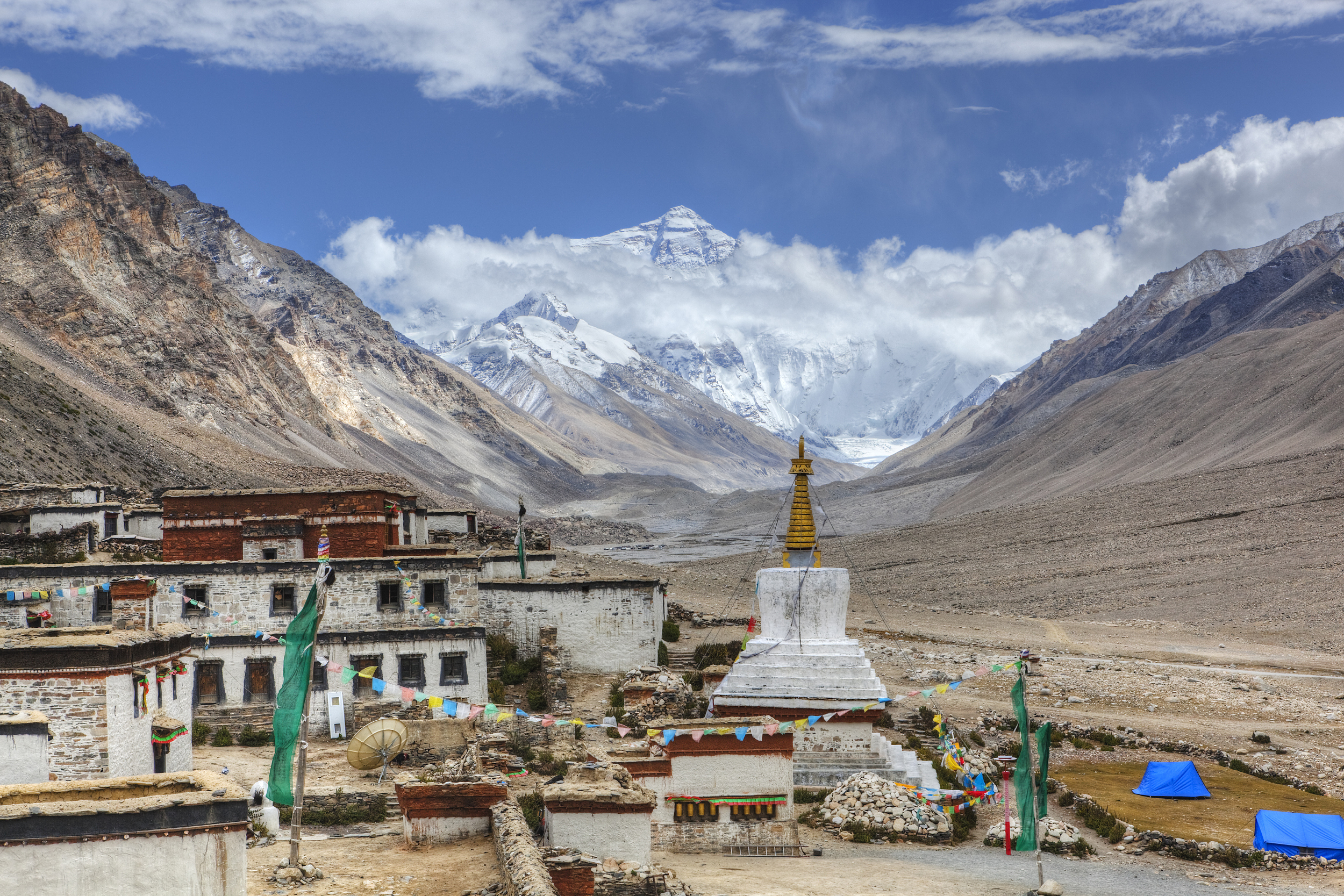 Rongbuk Temple at Mount Everest Base Camp